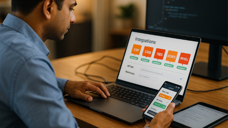 Integrations dashboard and mobile apps