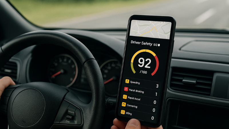 Driver behavior dashboard and AI dashcam context